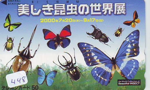 Télécarte JAPON * PAPILLON  (448) BUTTERFLY  * TELEFONKARTE JAPAN *  SCHMETTERLING * MARIPOSA * VLINDER  * - Butterflies