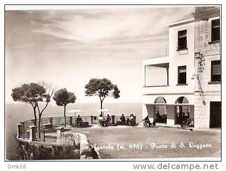 AGEROLA  ( NAPOLI ) PUNTA DI SAN LAZZARO - 1959 - Castellammare Di Stabia