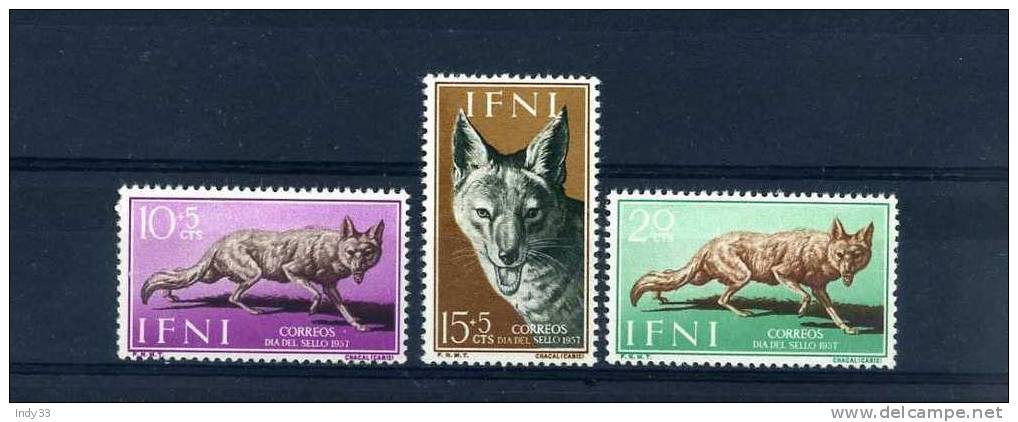 - ESPAGNE IFNI . TIMBRES DE 1957 . NEUFS SANS CHARNIERE - Ifni