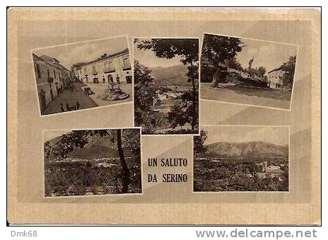 SERINO(  AVELLINO ) SALUTI - VEDUTINE - 1957 - Avellino