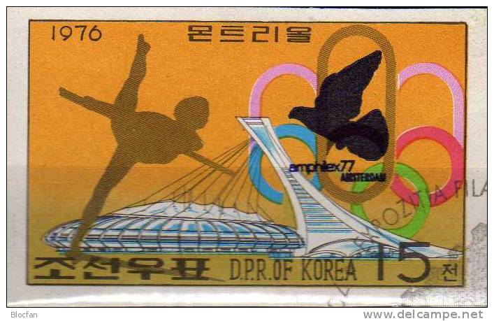 EXPO Ausstellung Amphilex 1977 Korea A 1508/4+Paar O 36€ Set Expostion Amsterdam Overprint On Olympic Montreal In Canada - Verano 1976: Montréal