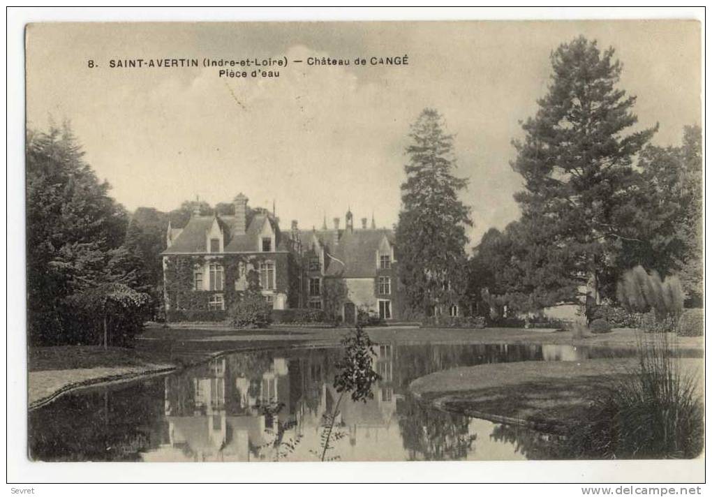 SAINT-AVERTIN. - Château De CANGE. - Pièce D'eau - Saint-Avertin