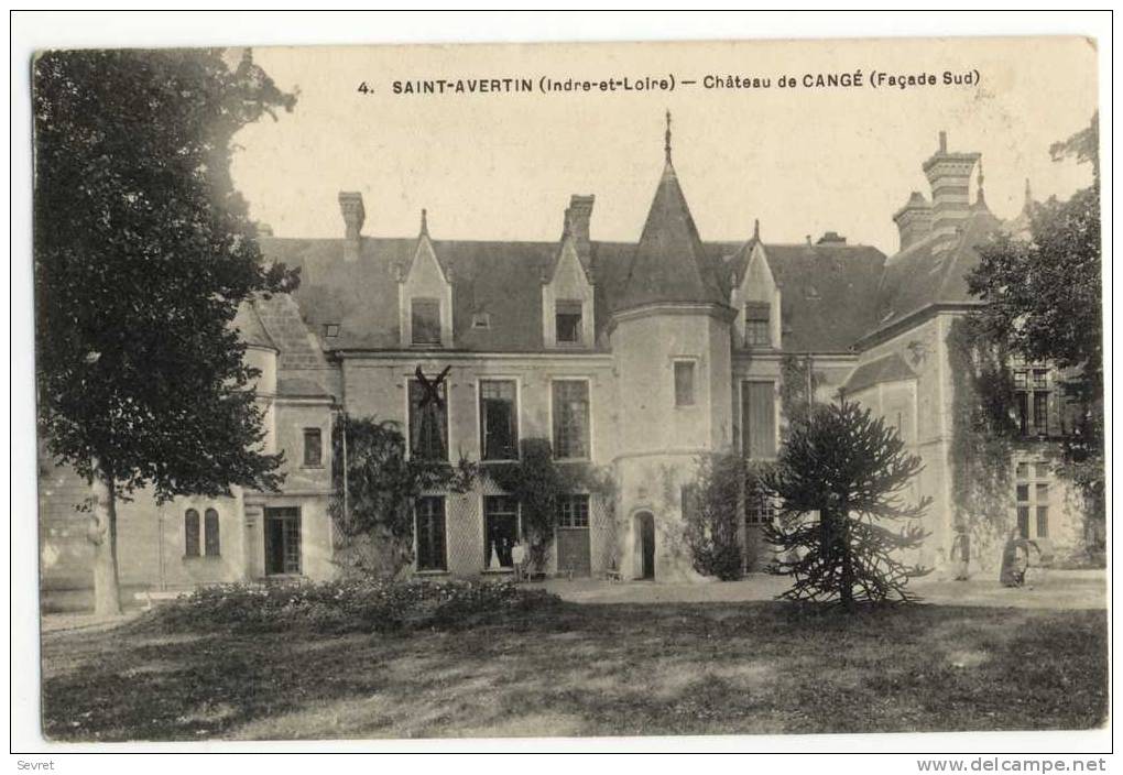 SAINT-AVERTIN. - Château De CANGE. - Façade Sud - Saint-Avertin