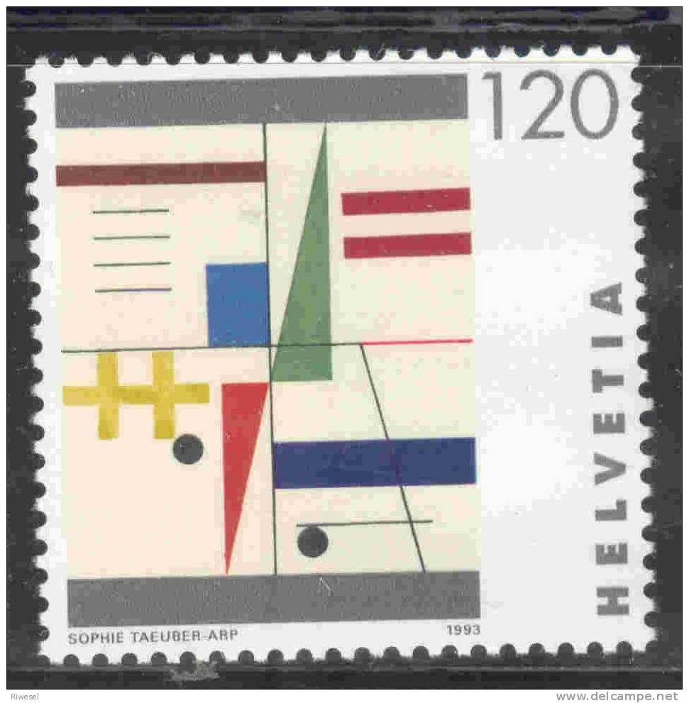 Ch C  0075 Fd  Werbem. Postfr. Kunst V. Schweizer Frauen Tauber - Arp  Frankaturgültig - Unused Stamps