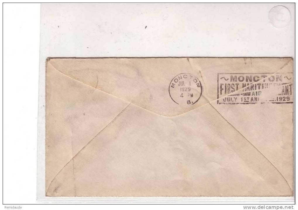 1929 - LETTRE Par POSTE AERIENNE - AIRMAIL - De SYDNEY Pour Les USA - LIAISON SYDNEY-MONCTON - Luftpost