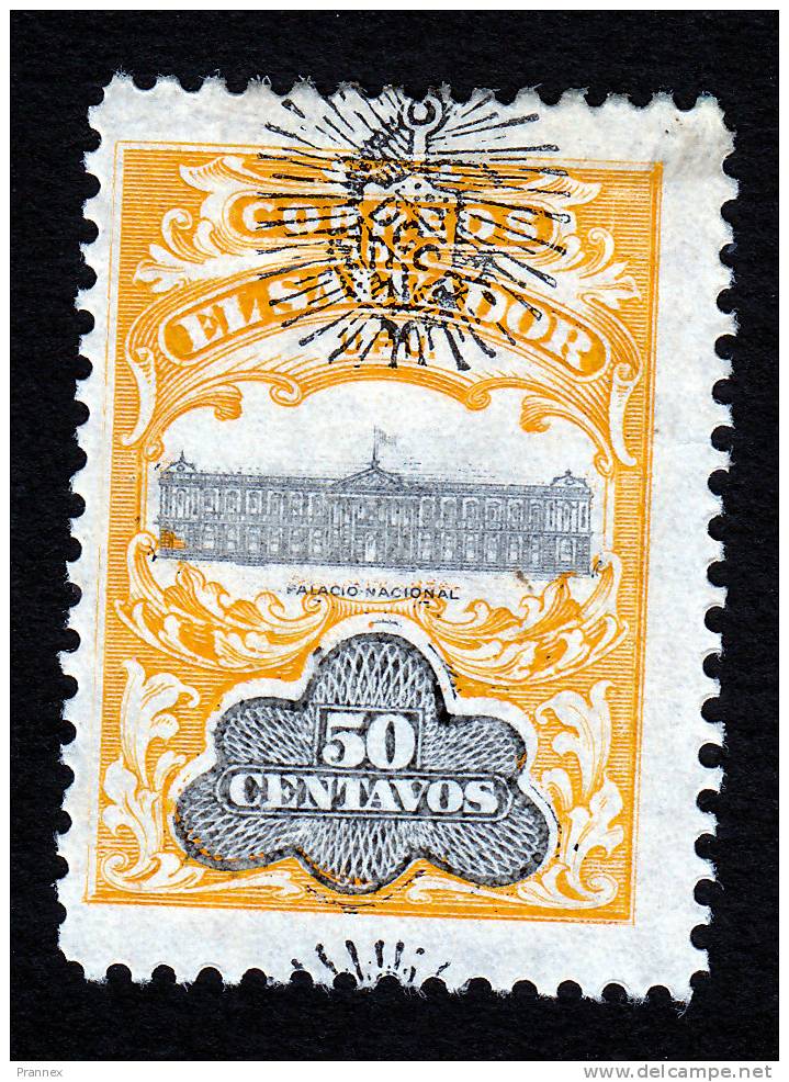 El Salvador, Scott #365a, Mint Hinged, National Palace, Issued 1907 - El Salvador