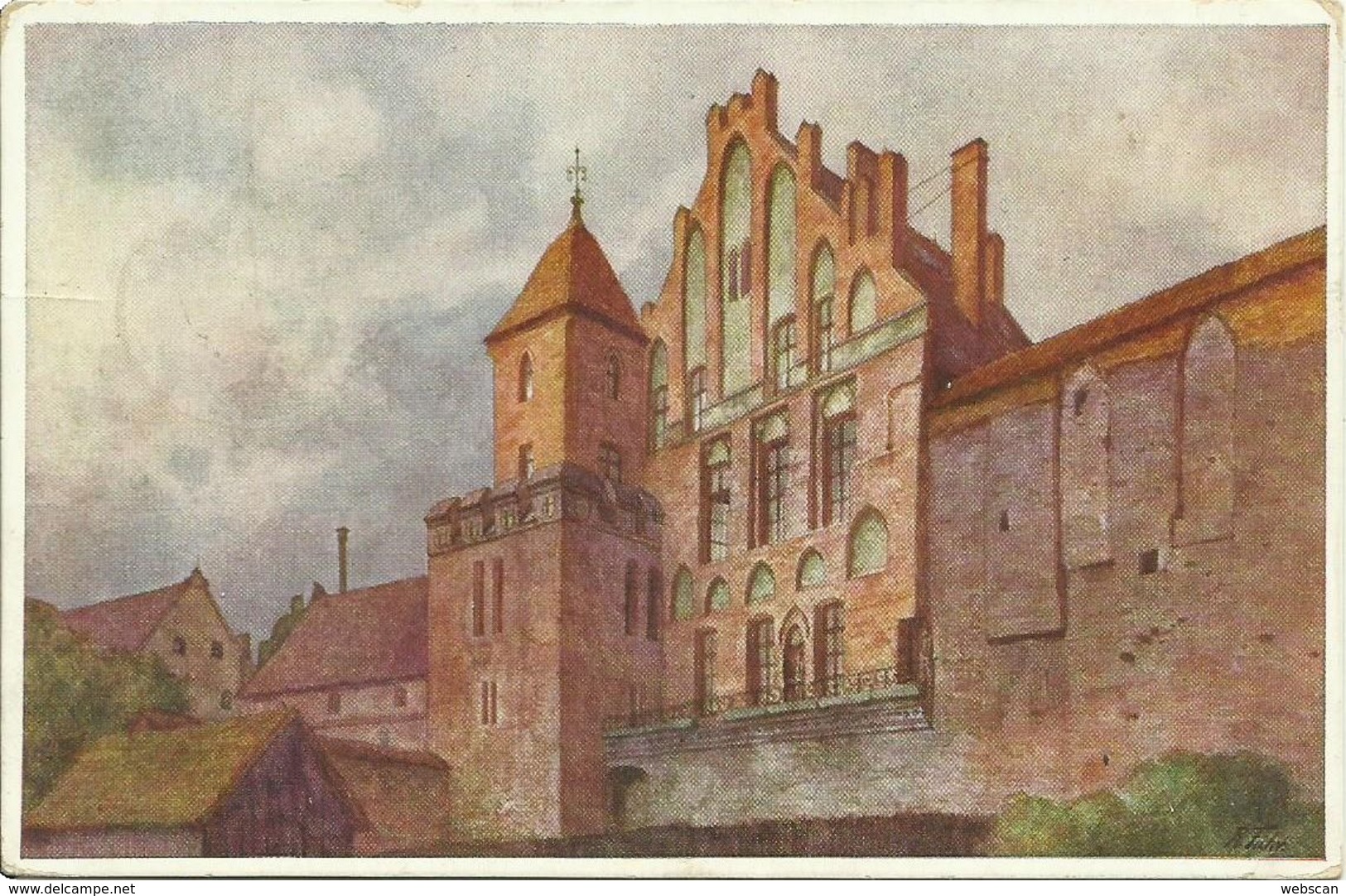 AK Thorn Torun Junkerhof R. Führ Color 1916 FP #10 - Westpreussen