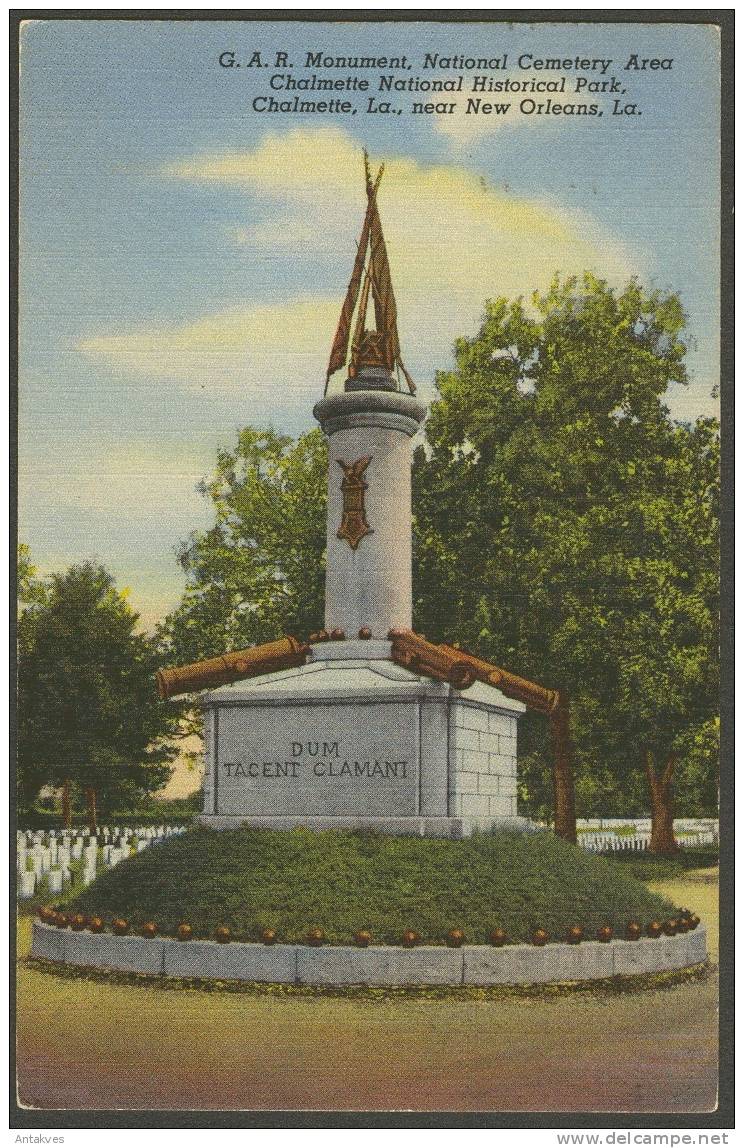 USA PC G.A.R. Monument, Chalmette National Park, New Orleans, Louisiana - New Orleans