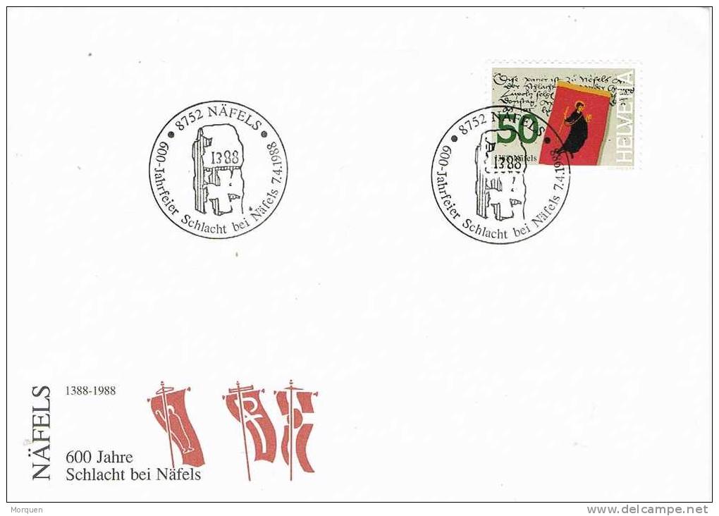 Carta NAFELS )Suisse) 1988. Aniversario Batalla. (schlacht) Canton De Glaris - Química