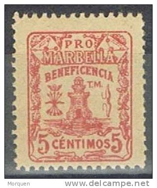 Benefico MARBELLA (Malaga) 5 Céntimos ** - Spanish Civil War Labels