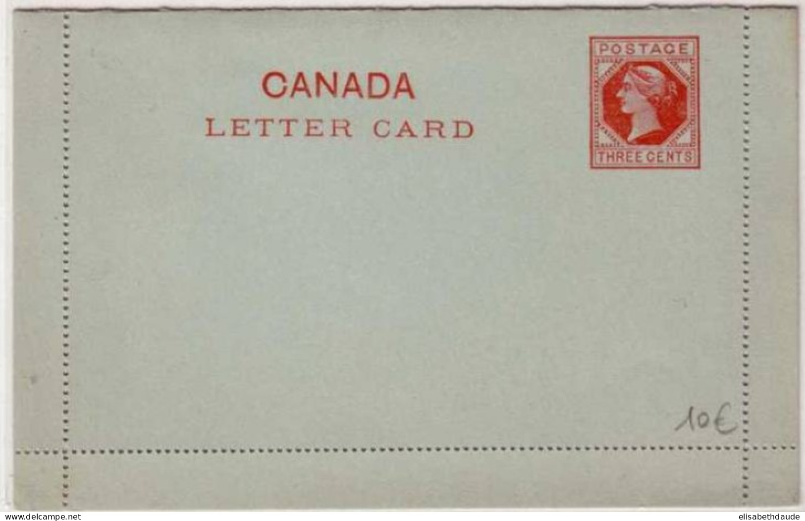 CARTE LETTRE ENTIER POSTAL Au TYPE VICTORIA - NEUF - - 1860-1899 Reign Of Victoria