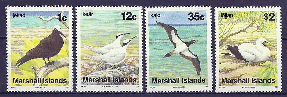 Marshall Islands 1991 Birds Oiseaux  Aves Noddy Tern Booby MNH - Marine Web-footed Birds