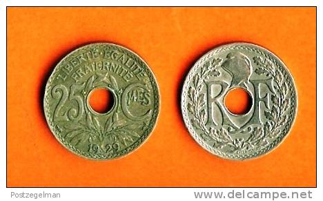 FRANCE 1917-1937 25 Centimes Copper Nickel Km867a - Other & Unclassified