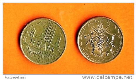 FRANCE 1974-1987 10 Franc Nickel Brass Km940 - Other & Unclassified