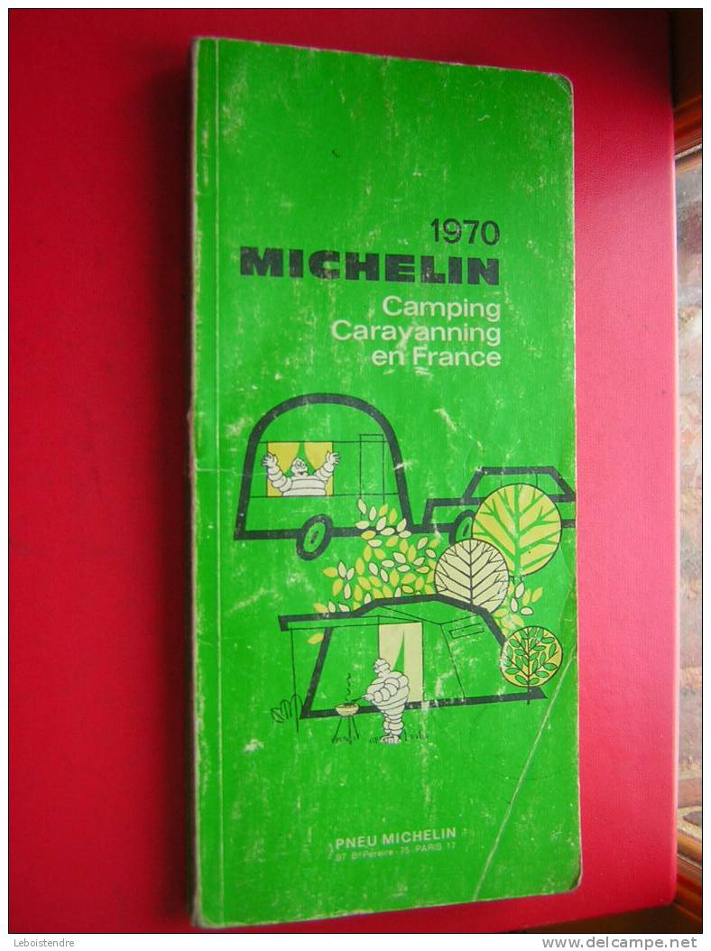 MICHELIN 1970-VERT-CAMPING CARAVANNING EN FRANCE -3 PHOTOS DE PRESENTATION - Michelin (guide)