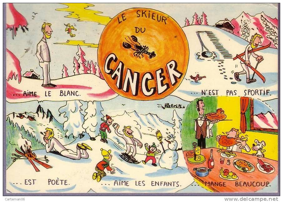 Sciences - Signes Du Zodiaque : Le Cancer - Le Skieur Du Cancer - Astrologie