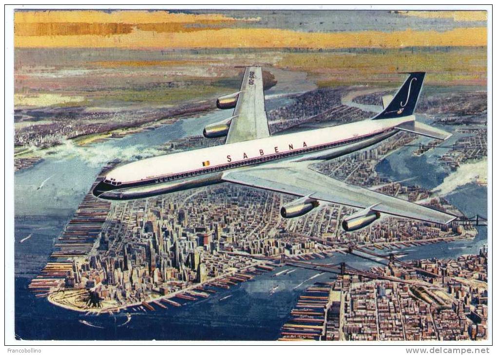 SABENA / BELGIAN WORLD AIRLINES BOEING JET INTERCONTINENTAL / AVIATION / AVION / AIRPLANE - 1946-....: Ere Moderne