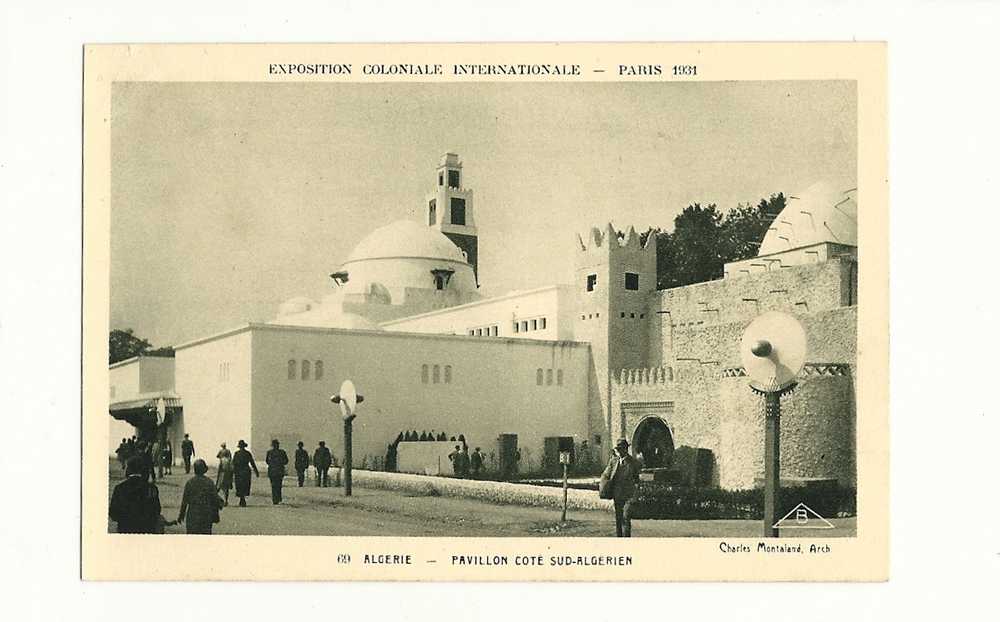 Cp, 75, Paris, Exposition Coloniale Internationale - Paris 1931 - 69 - Algérie  - Pavillon Côté Sud-Algérien - Expositions