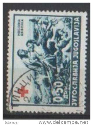 A-141  JUGOSLAVIA JUGOSLAWIEN CROCE ROSSA RED CROSS USED - Oblitérés