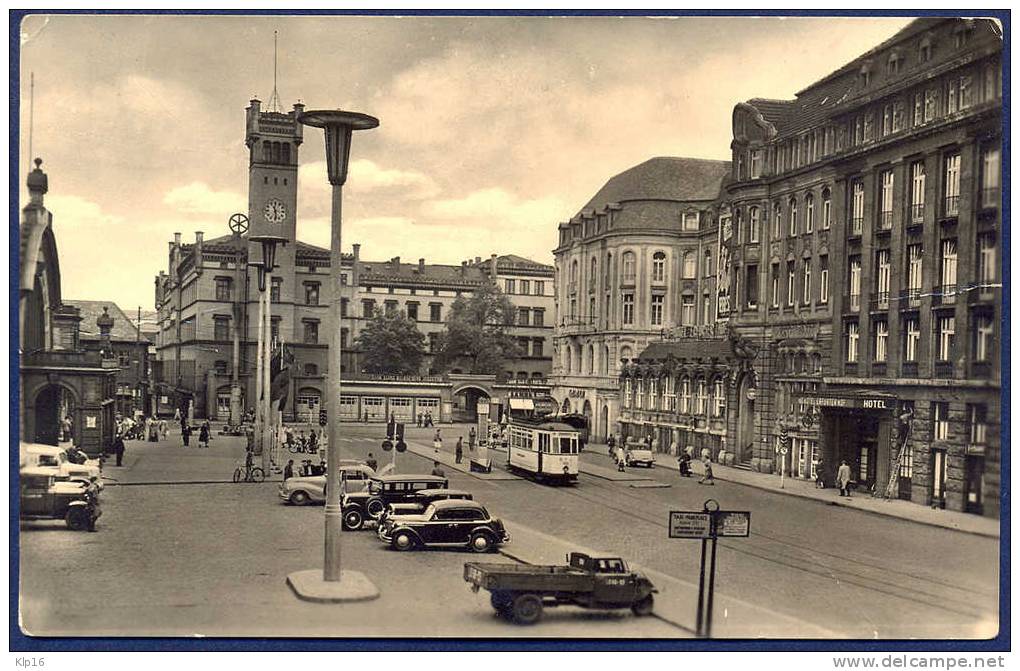 GERMANY,ERFURT-BAHNHOFSPLATZ,OLD PC - Erfurt