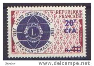 Réunion N° 375 ** Cinquantenaire Du Lions International - Unused Stamps