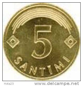 LATVIA -2007 Year-5 Sant - UNC - Lettonie