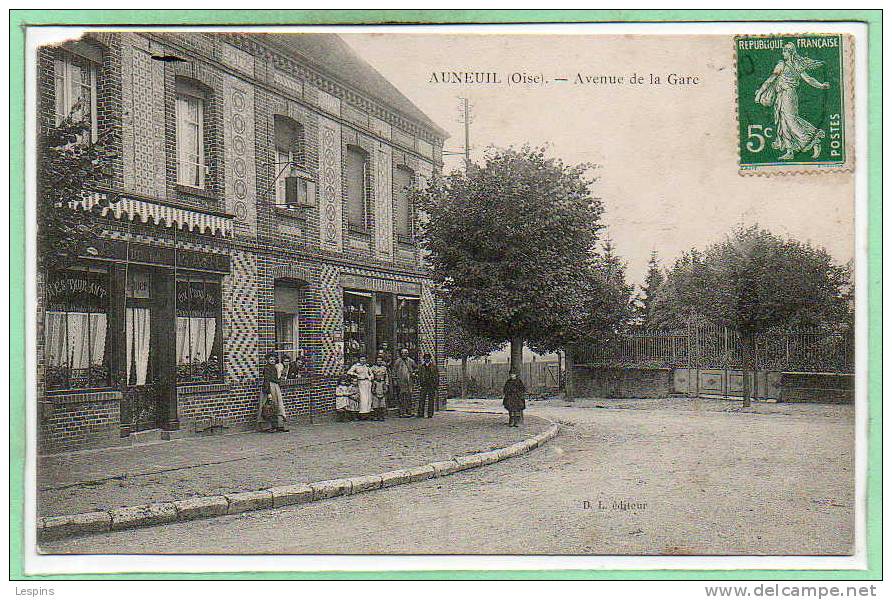 60 - AUNEUIL -- Avenue De La Gare - état - Auneuil