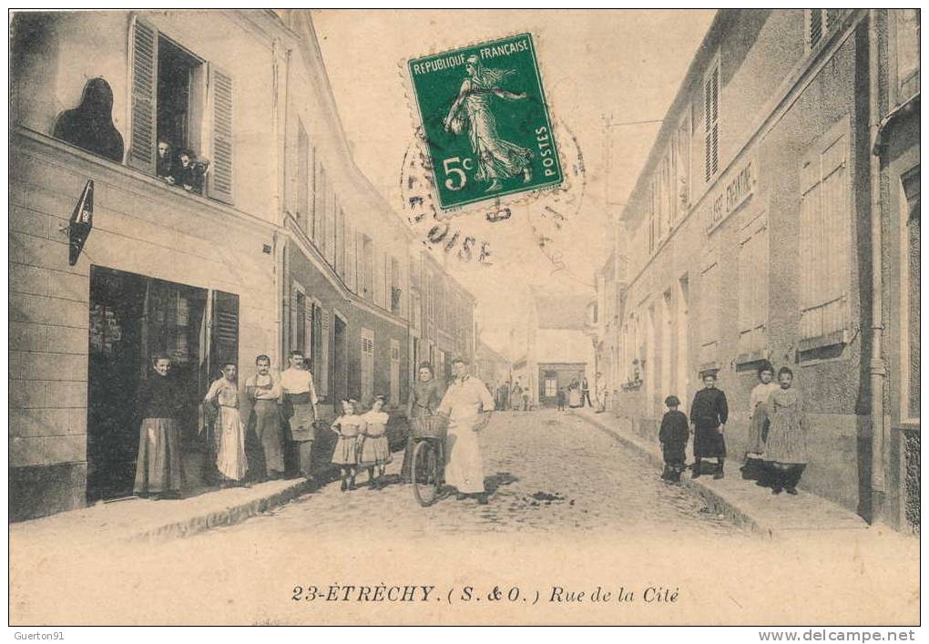 CPA (91) ETRÉCHY   /  Rue De La Cité - Etrechy