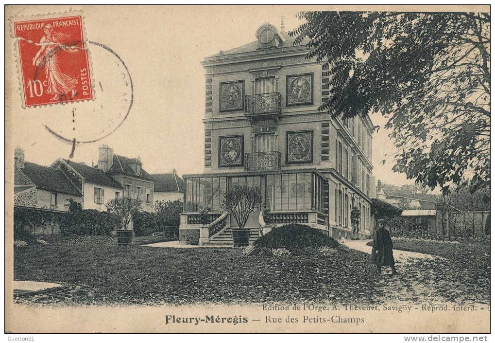 CPA (91) FLEURY-MÉROGIS   /  Rue Des Petits-Champs - Fleury Merogis