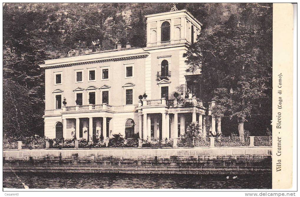 BLEVIO (CO) - Villa Cramer, Picc. Animaz. Viagg. 1912, Ang. Con Pieghina, DIC-01-03 - Como