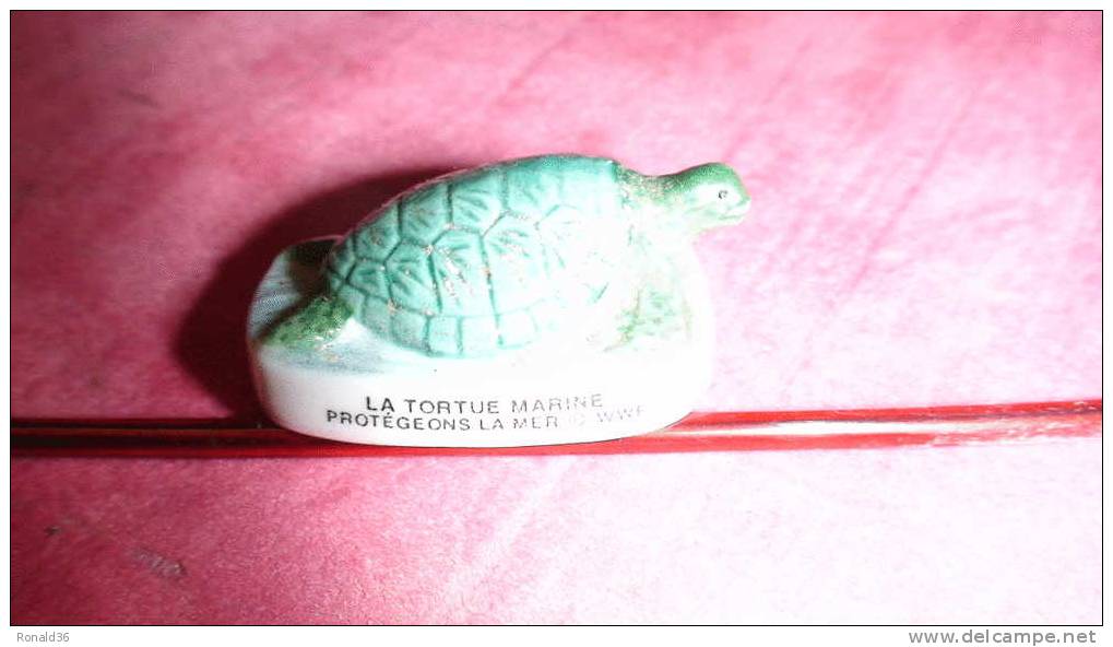 Fève Porcelaine La Tortue Marine ( Turtle ) Protégeons La Mer - Tiere