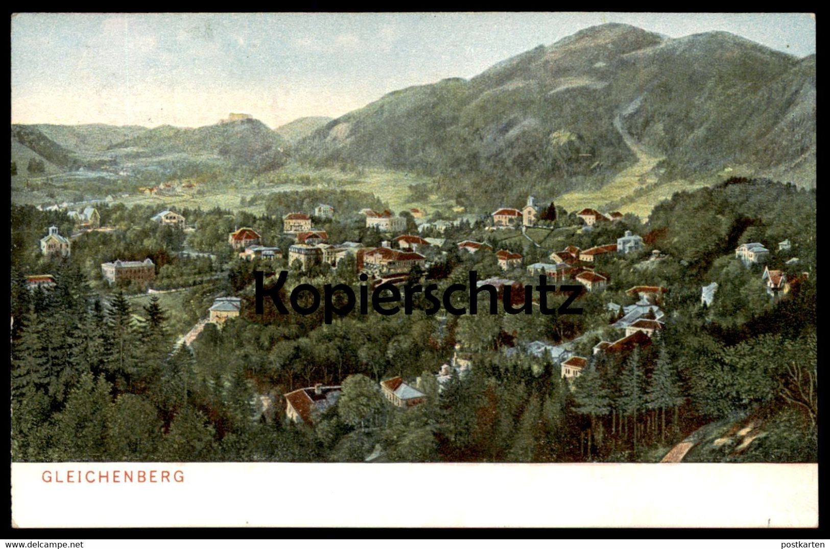 ALTE POSTKARTE BAD GLEICHENBERG PANORAMA Totalansicht Steiermark Österreich Austria Cpa Postcard AK Ansichtskarte - Bad Gleichenberg