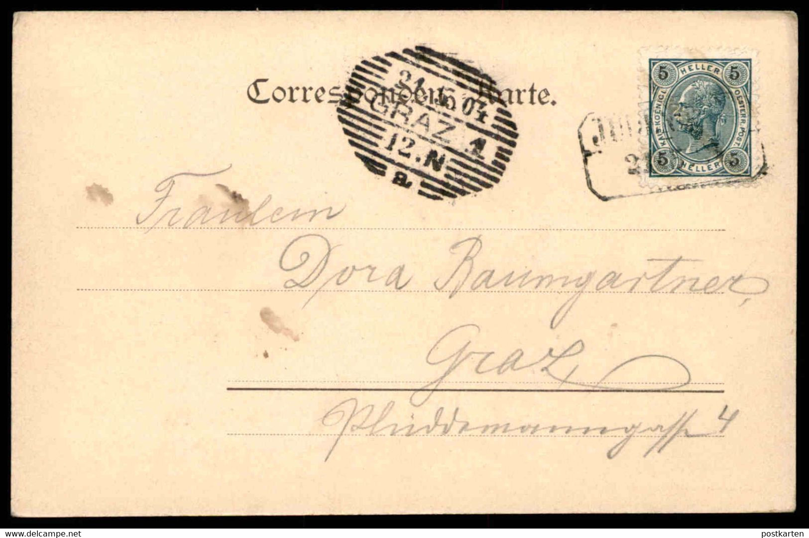 ALTE POSTKARTE GRATWEIN WEG KIRCHE 1904 Bei Graz Steiermark Österreich Austria Autriche Cpa Postcard AK Ansichtskarte - Gratwein