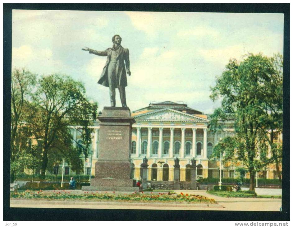 LENINGRAD - MONUMENT PUSHKIN - ARTS SQUARE - Russia Russie Russland Rusland 90359 - Monuments