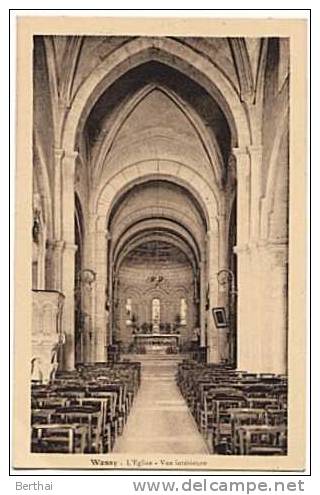 52 WASSY - L Eglise - Vue Interieure - Wassy