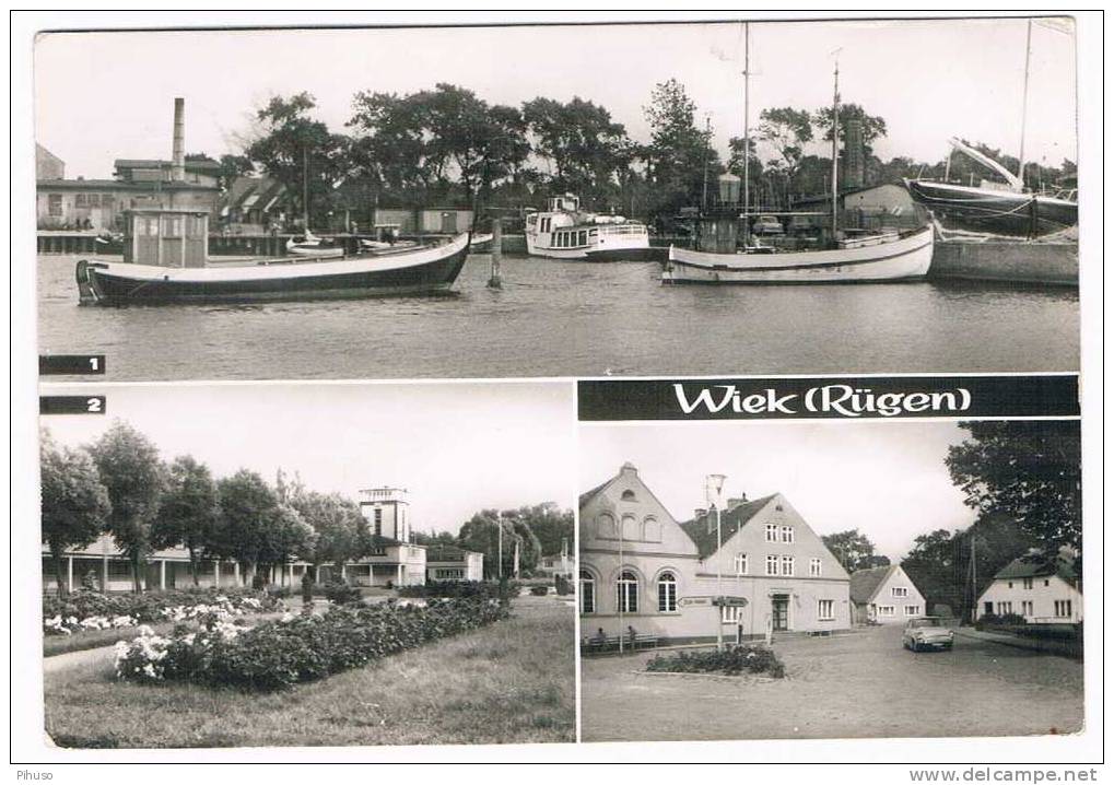 D898   WIEK : 3-picture Postcard - Rügen