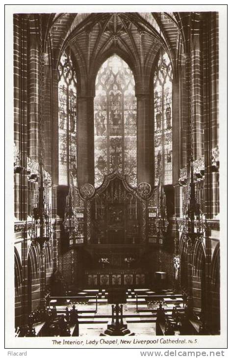 10427    Regno  Unito   Liverpool  New Cathedral  The Interior  Lady  Chapel  NV  (scritta) - Liverpool