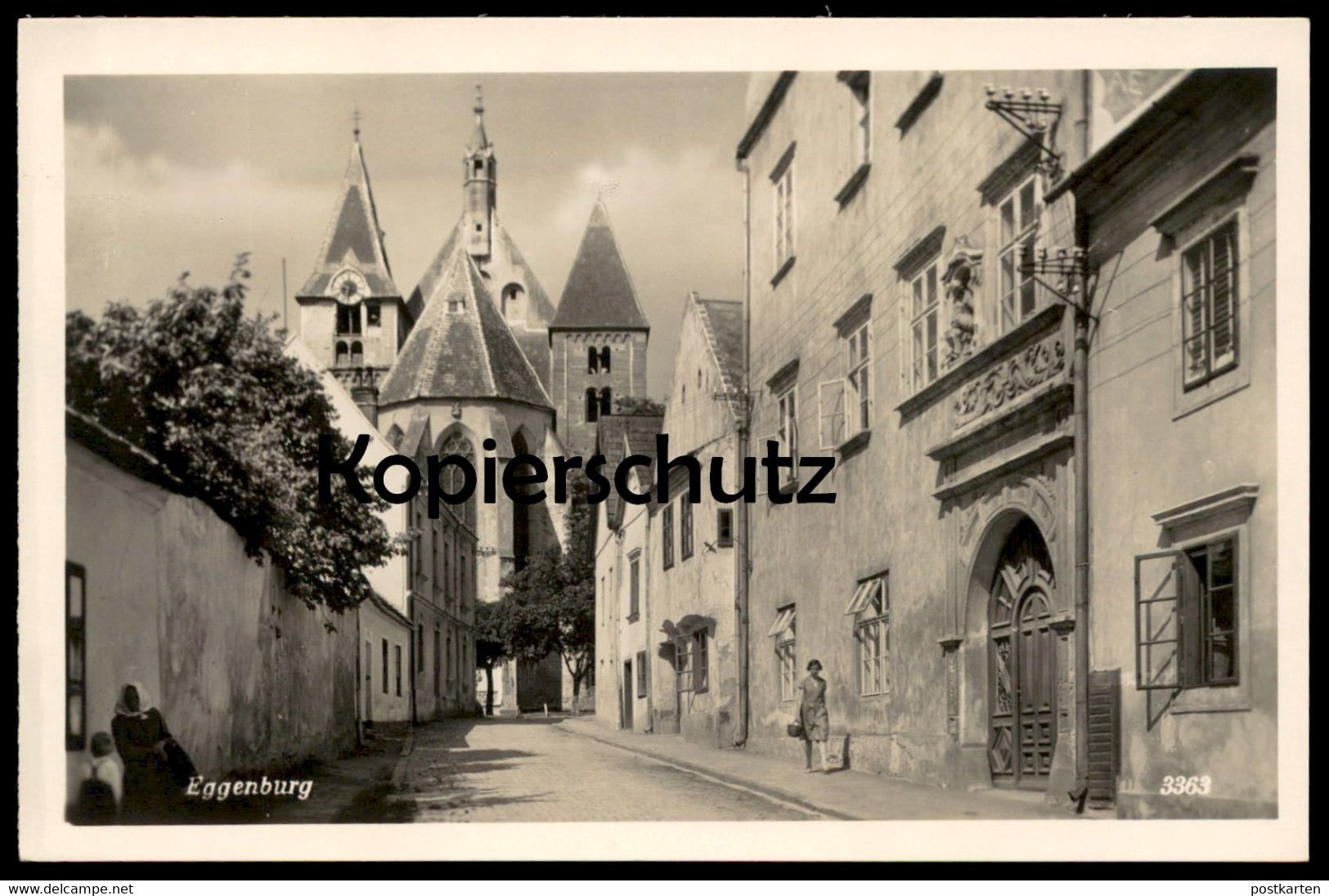 ALTE POSTKARTE EGGENBURG BLICK AUF KIRCHE Niederösterreich N.Ö. Austria Autriche Österreich Cpa Postcard Ansichtskarte - Eggenburg