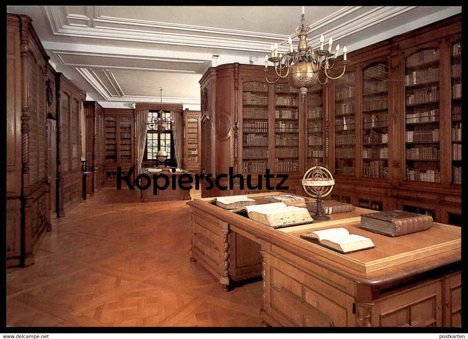 POSTKARTE BIBLIOTHEK BURG ANHOLT ISSELBURG Bibliotheque Library Schloss Castle Chateau Ansichtskarte AK Cpa Postcard - Libraries