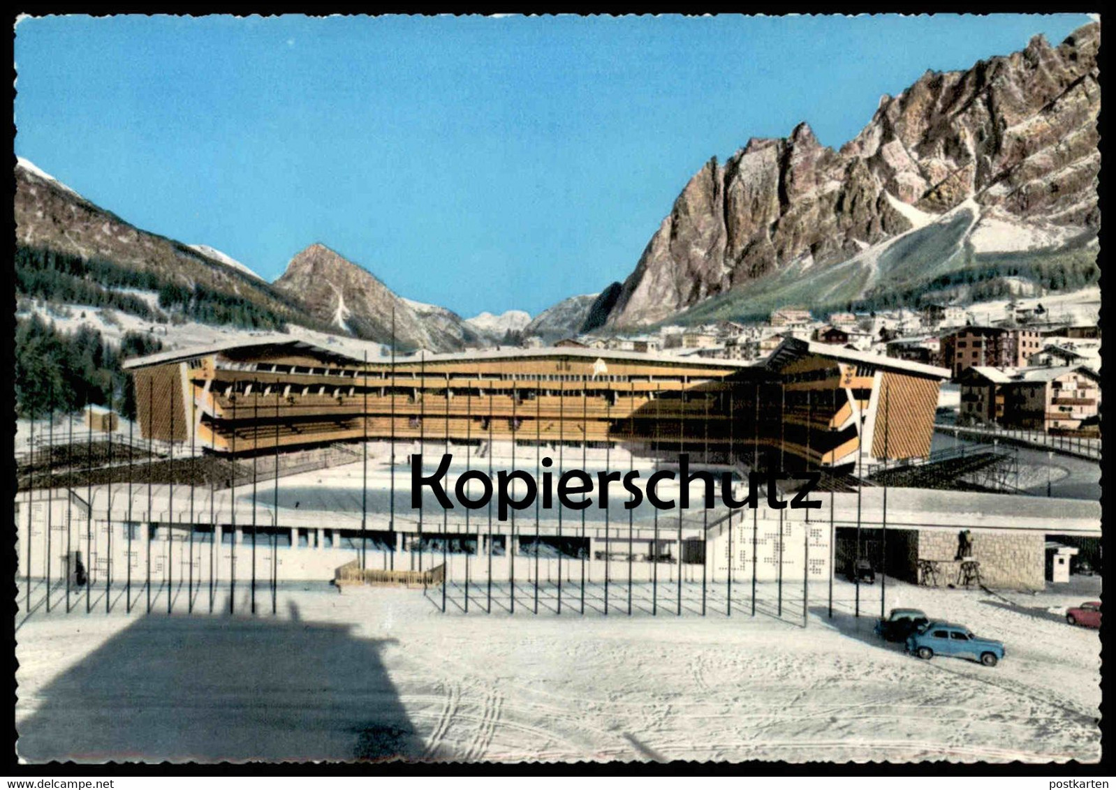 ÄLTERE POSTKARTE CORTINA STADIO OLIMPICO DEL GHIACCIO Olymisches Eisstadion Olympic Ice Stadium Stade Eishockey Postcard - Patinage Artistique