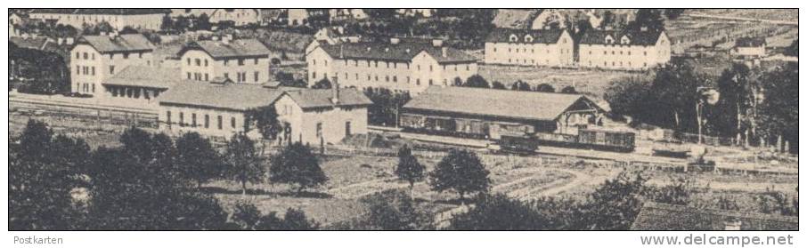 ALTE POSTKARTE GRUSS AUS VOITSBERG TOTALANSICHT AUS SÜDWEST BAHNHOF Gleisanlagen Waggon Steiermark Gare Railway Station - Voitsberg