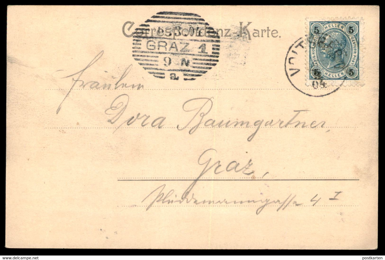 ALTE POSTKARTE GRUSS AUS VOITSBERG TOTALANSICHT AUS SÜDWEST BAHNHOF Gleisanlagen Waggon Steiermark Gare Railway Station - Voitsberg