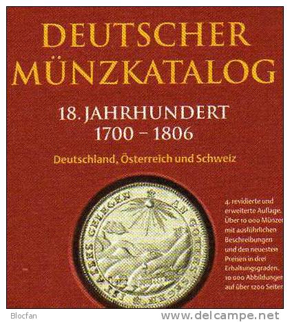Münz Katalog 18.Jahrhundert Deutschland 2008 Neu 50€ Münzen Bis 1800 Altdeutschland Habsburg Schweiz Battenberg Verlag - Libri & Software