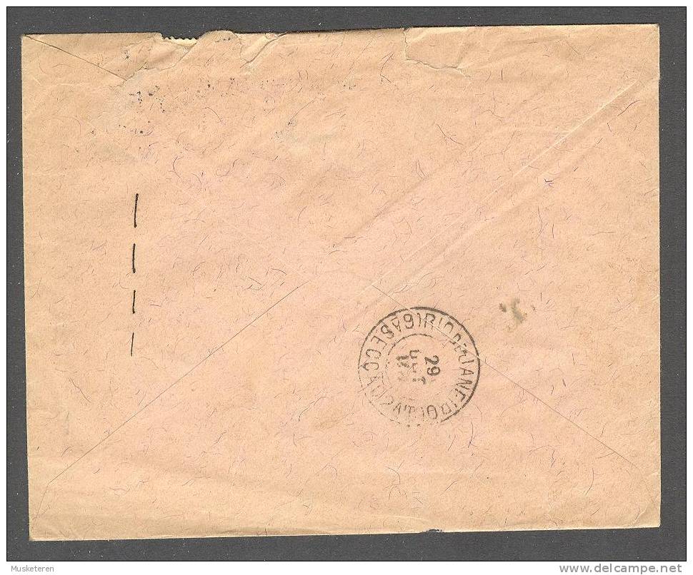 Denmark Registered Einschreiben Recommandé WILLIAM RASMUSSEN København K. Label Cover 1911 Rio De Janeiro Brazil - Storia Postale