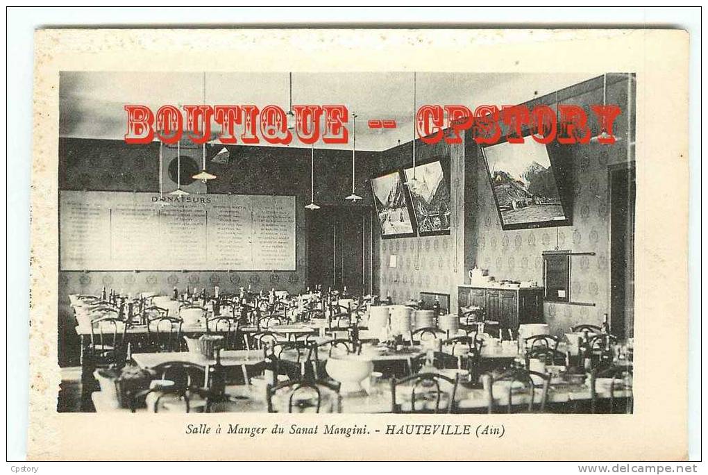 RESTAURANT - Salle à Manger Du Sanatorium F. Mangini à Hauteville - Dos Scané - Ristoranti