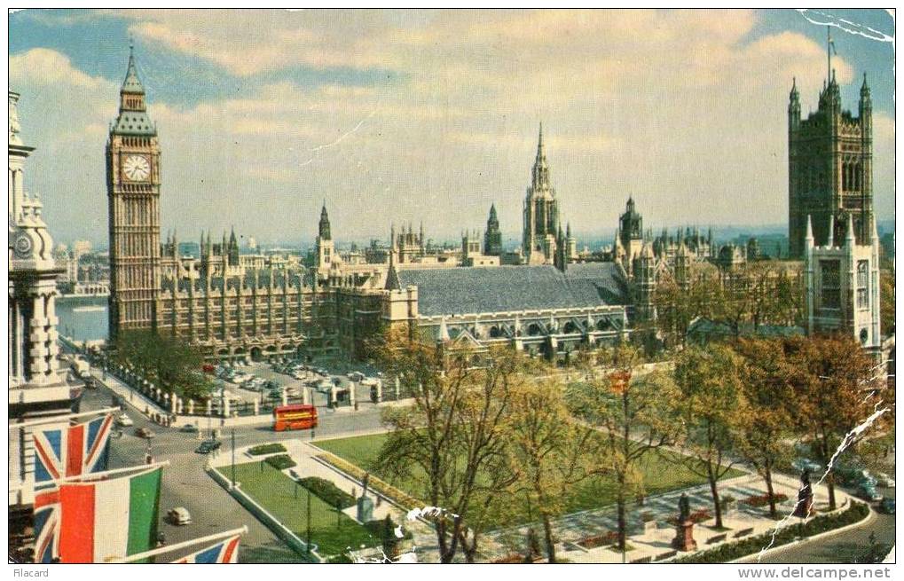 10437    Regno  Unito  London  Parliament  Square  NV  (scritta) - Houses Of Parliament