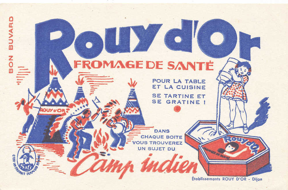 BU 322 / BUVARD     FROMAGE DE SANTE ROUY D' OR - Food