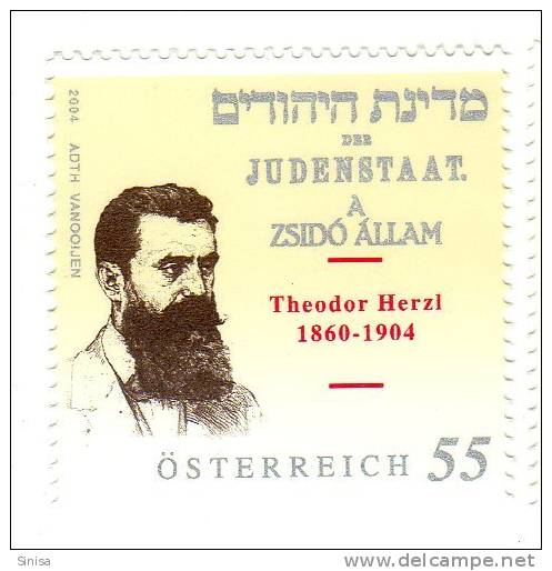 Austria / Theodor Herzl - Unused Stamps