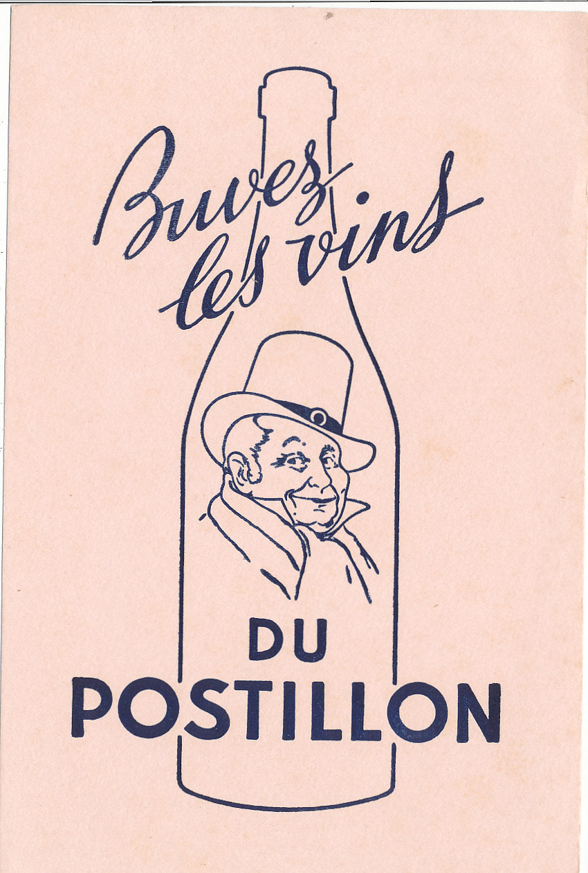 BU 352/ BUVARD     VIN DU POSTILLON - Liquor & Beer