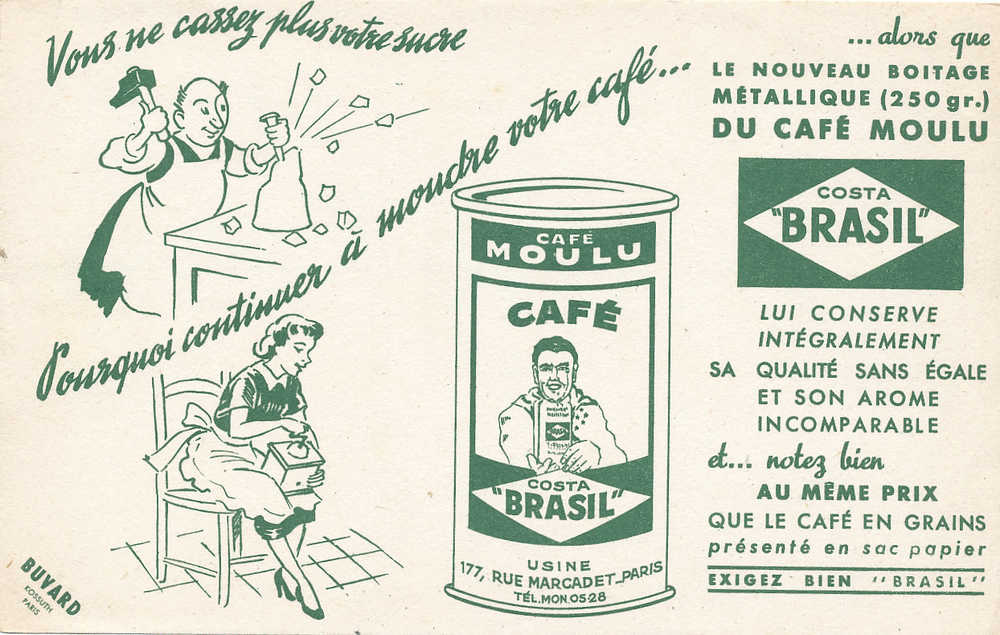 BU 364 / BUVARD     CAFE  BRASIL - Kaffee & Tee